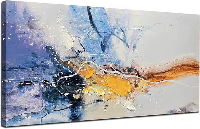 Ardemy Abstract Wall Art Modern Canvas Painting Living Room, Textured Bedroom - Image 2
