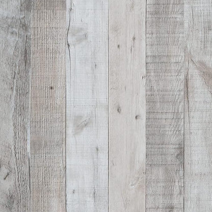 Wenmer Grey Wood Peel and Stick Shiplap Wallpaper by WENMER
