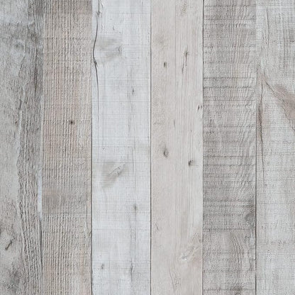 Wenmer Grey Wood Shiplap Peel and Stick Wallpaper by WENMER