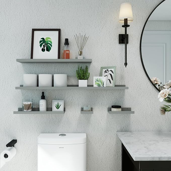 Floating Shelves for Wall Decor, Long Wall Mounted Storage Shelf for Bedroom - Image 4