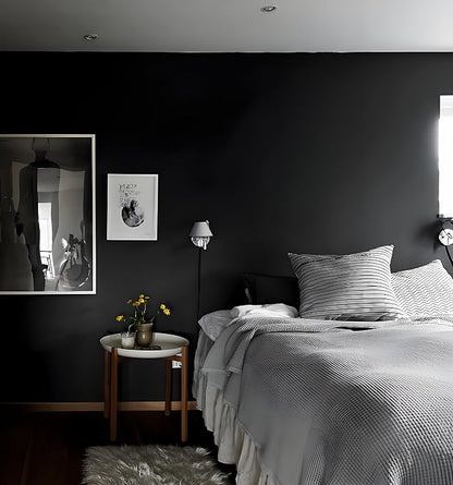 Black Peel and Stick Wallpaper Black Contact Paper Decorative Self-Adhesive - Image 4
