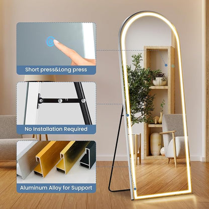 Mirror Full Length, Upgraded Body Wall Mirrors - Image 5