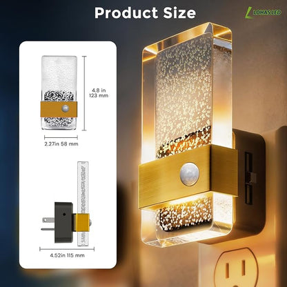 L LOHAS LED Motion Sensor Night Light, 2 Pack Night Lights Plug Into Wall - Image 8