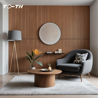 TO-TH Wood-Look Acoustic Panel, 4 Pack 47.2” x 23.6” Soundproof Wall Panels - Image 5
