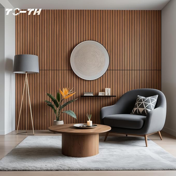 TO-TH Wood-Look Acoustic Wall Panels, 10 Pack 47.2” x 23.6” Acoustic Panels - Image 5