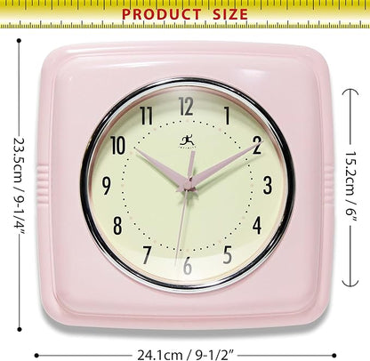 Infinity Instruments Square Silent Retro 9 inch Mid Century Modern Kitchen - Image 5