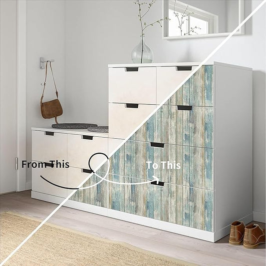 practicalWs Peel and Stick Wallpaper 17.71" x 236.2" Wood Wallpaper Wood - Image 2