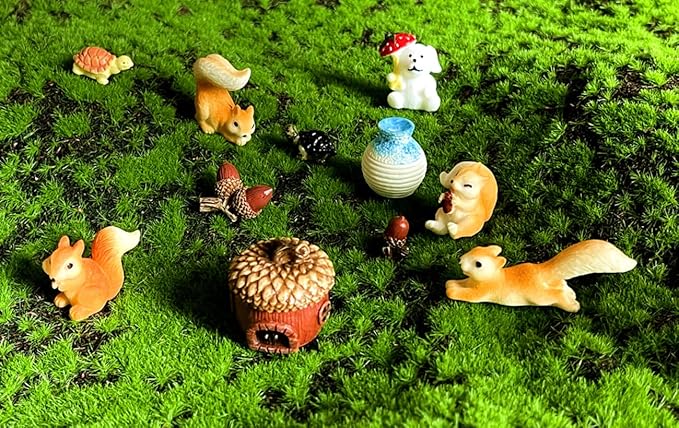 HYG Miniature Fairy Garden Accessories, Figurines, Landscape Set, Potted Horticulture Ornaments for Decoration