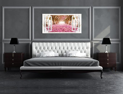 Cao Gen Decor Art-AH40150 Wall Art Trees and Pink Rose Paintings Printed - Image 5