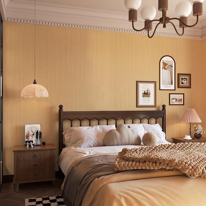 BOMENG Extra Wide Brown Wood Contact Paper Thick Oak Wood Wallpaper Peel and - Image 5