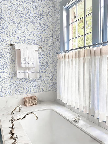 Heroad Peel and Stick Wallpaper Boho Blue Contact Paper Modern Botanical Wall - Image 5