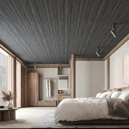 CHIHUT Acoustic Extra Wide 24"x197" Wood Slat Wall Panels 3D Self Adhesive - Image 4