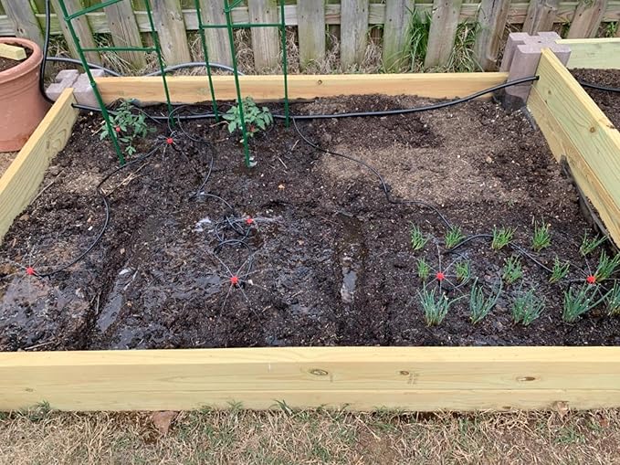 1/4" id - 100ft Black Vinyl Tubing Flexible PVC Tube Hybrid Hose Transfer Water Fuel Gas for Pond Fountain Garden Waterfall, Durable and Safe, with 2 Hose Clamps