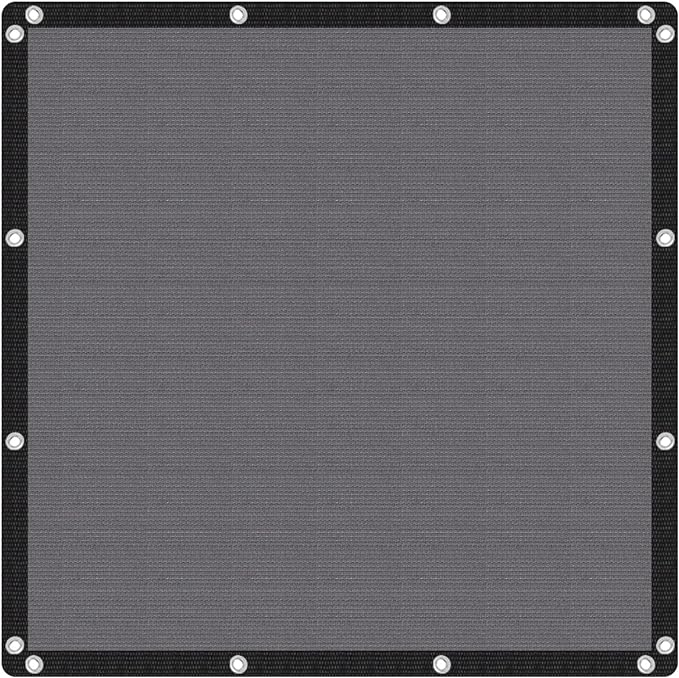 VICLLAX Shade Fabric Sun Shade Cloth with Every 2 FT Grommets for Patio Garden Pergola Cover Canopy 8x23 FT, Grey