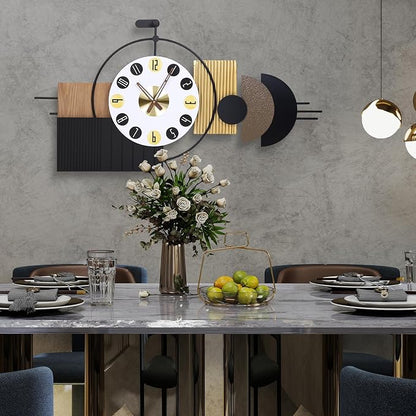 Luxury Modern Wall Clocks-Large Geometric Dial Wall Clock Battery Operated - Image 4