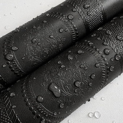 JiffDiff Wallpaper Peel and Stick Textured, 3D Black Embossed Wall Paper Stick - Image 9
