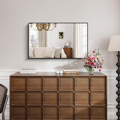 KOCUUY Bathroom Mirror, 24x40 Inch Black Mirror - Image 2