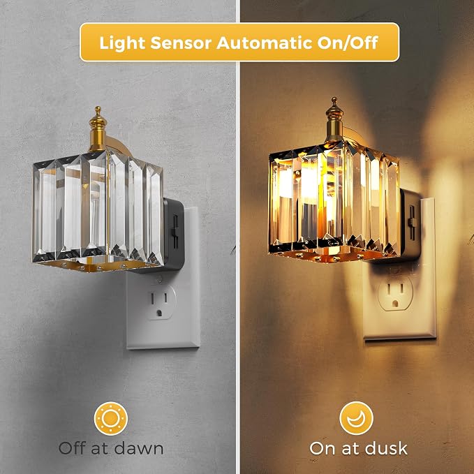 L LOHAS LED Night Light, 2 Pack Night Lights Plug into Wall, 3000K Soft White - Image 2