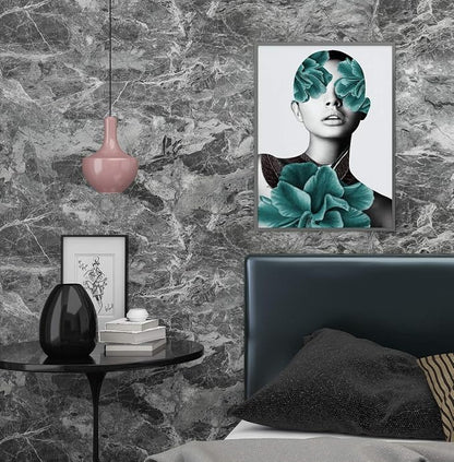 Livelynine 15.8X197 Gray Marble Contact Paper Peel and Stick Countertops - Image 3