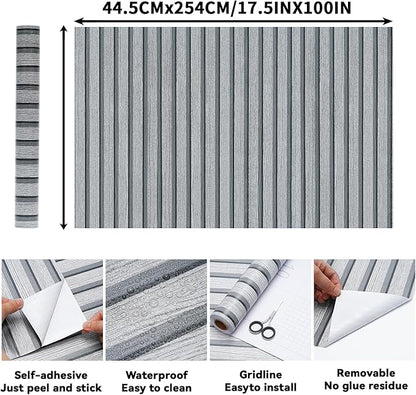 Peel and Stick Wood Slat Wall Panels - Image 2