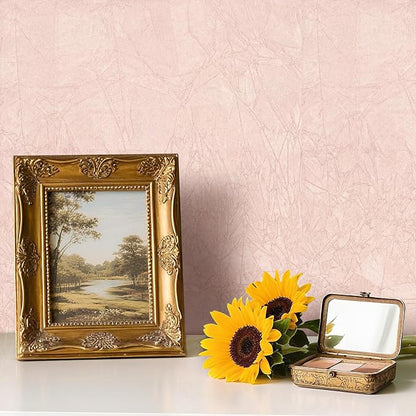17.7x317 Pink Wallpaper Peel and Stick Felt Fabric Wallpaper Textured Velvet - Image 8