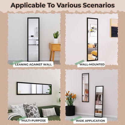 LFT HUIMEI2Y Door Mirror Full Length, Wall-Mounted Mirror Rectangle Tall - Image 7