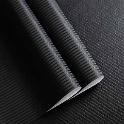 Orainege Black Wallpaper Peel and Stick Wallpaper 15.7"x196.8" Textured Contact - Image 2