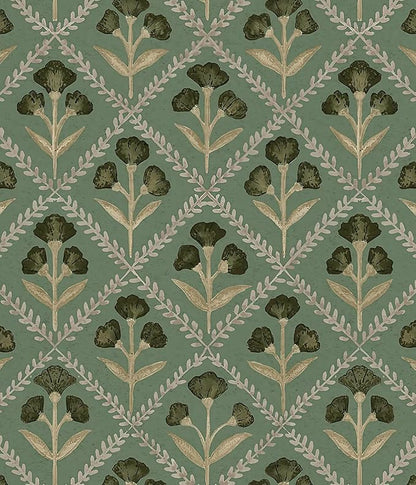Orainege Peel and Stick Wallpaper Vintage Floral Wall Paper Boho Contact Paper by Orainege