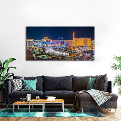 AIYISU Las Vegas Wall Art Skyline Cityscape Picture Wall Decor City Lconic - Image 4