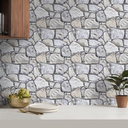 COMSTICKC 3D Faux Stone Wall Panel Peel and Stick Wall Covering, Not Real Stone - Image 6