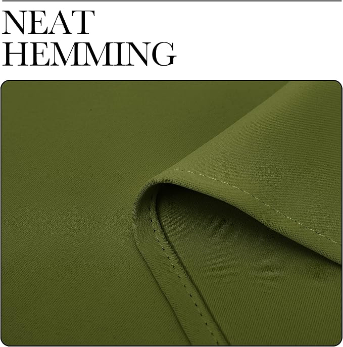 NICETOWN Olive Green Blackout Curtains 96 inches Length - Image 6