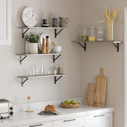 DINZI LVJ Wall Shelves, 23.6 x 7.9 x 6.1 Inch Floating Shelves - Image 6