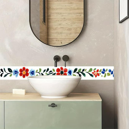 HOMETITUTE Wallpaper Border 4x196 Inch Peel and Stick Wall Border Wallpaper - Image 4