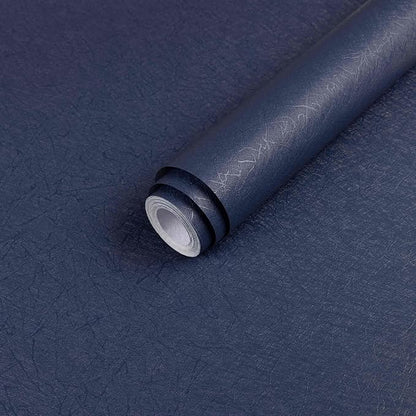 Dark Blue Peel and Stick Wallpaper Roll by Abyssaly