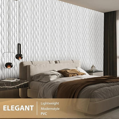 Heikki 30 Pack 3D Wall Panel for Interior Wall Décor, PVC Flower Textured Wall - Image 5