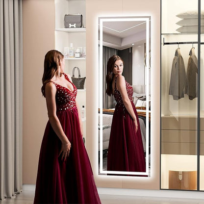 Hasipu Full Length Mirror with Lights, Full Body Dressing Hanging Mounted Mirror - Image 5