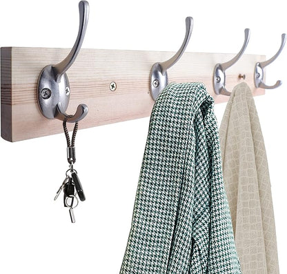 IBosins 32 Pack Silver Coat Hooks Wall Mounted - Image 4