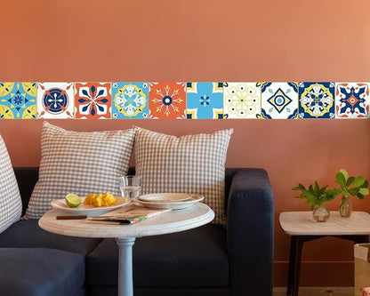 FLFK Wallpaper Border Tile Stickers Peel and Stick Wall Border - Image 6