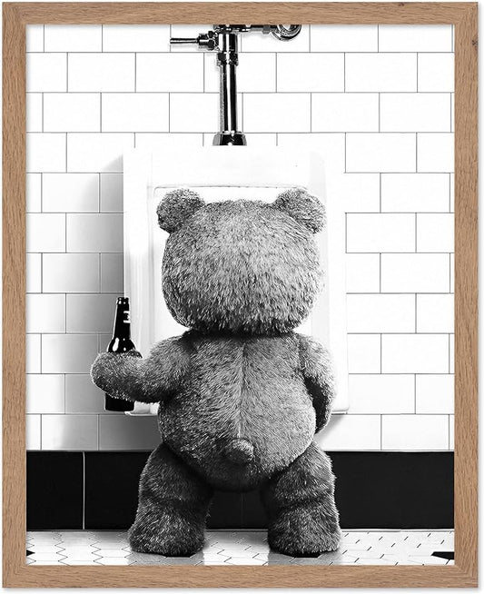 Poster Master Funny Teddy Bear Print by PosterMaster