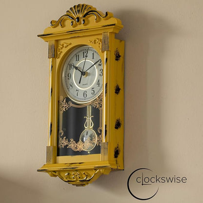 Clockswise Vintage Grandfather-Style Wall Clock - Image 5