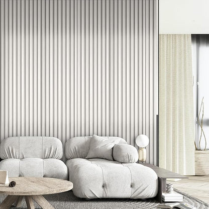 OUZUGIE WPC Acoustic Slat Wall Paneling, Living Room, TV Background, Study Room - Image 2