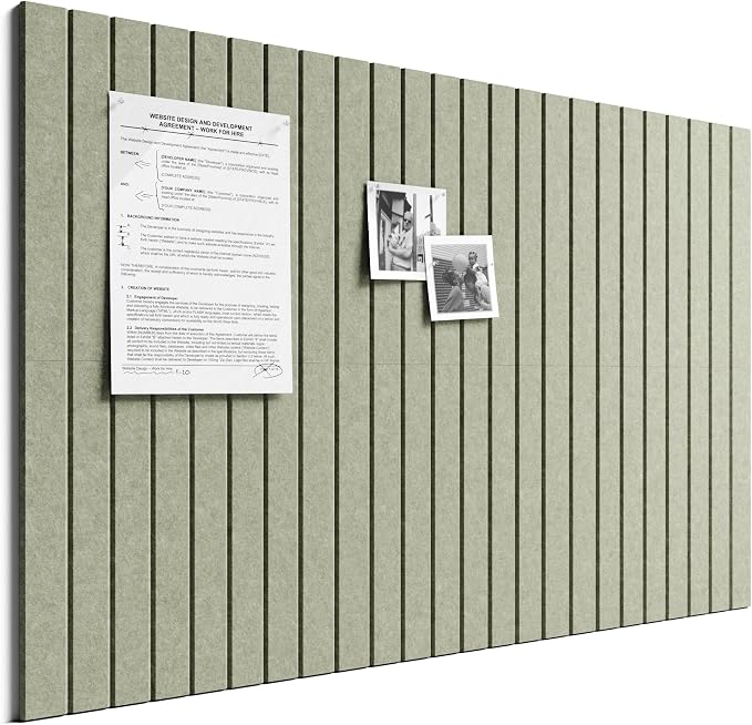 Bumusty Large Cork Board Alternative-36 x 24" Felt Bulletin Board Tiles by BUMUSTY