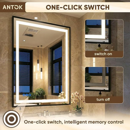 Antok 72X32 LED Bathroom Mirror - Image 8