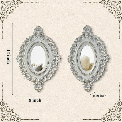 ZEXUIRU 4 Set. Rustic Wall Mirrors - Image 6