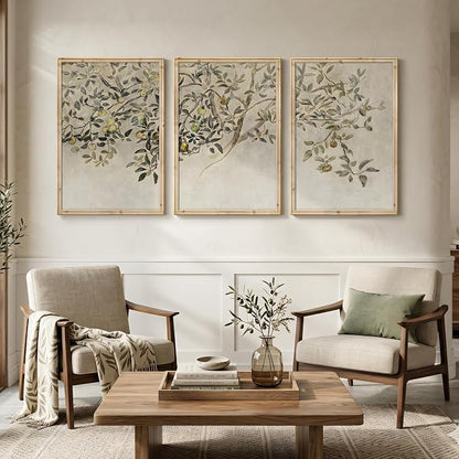 Large Vintage Framed Botanical Wall Art - Image 6
