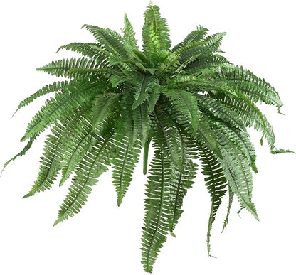 Nearly Natural 48-in Artificial Boston Fern, Large Hanging Fake Plant Wall Decor by NearlyNatural