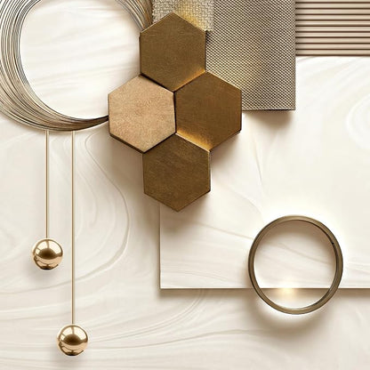 Extra Large Modern Luxury Gold Framed Wall Art - Image 7