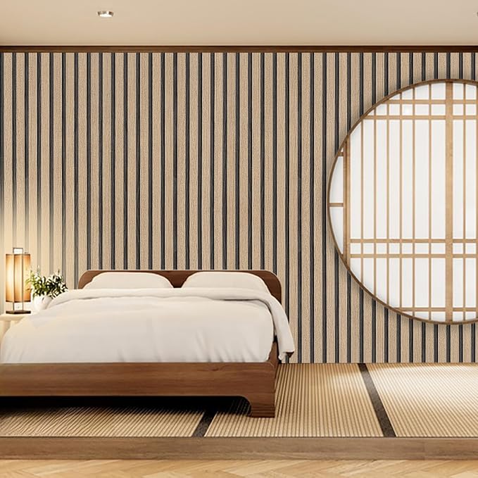 Wood Slat Wallpaper Peel and Stick - Image 5