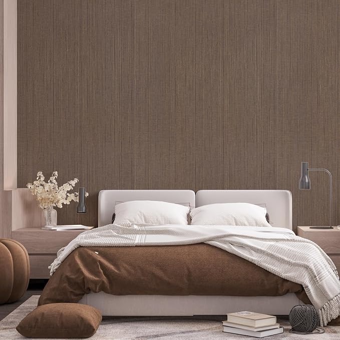 Grasscloth Peel and Stick Wallpaper 15.7" X 120" Self-Adhesive Textured Contact - Image 6