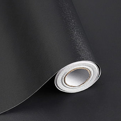 Black Peel and Stick Wallpaper Black Contact Paper Decorative Self-Adhesive by SAFIYYA